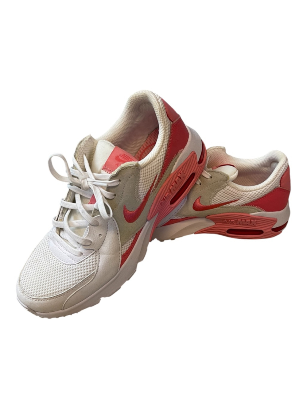 Women's Nike Air Max 90 Sneakers Size 9 White and Pink